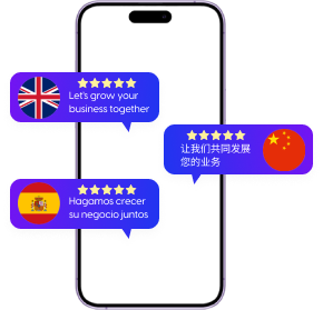 We are fluent in English, Spanish and Chinese